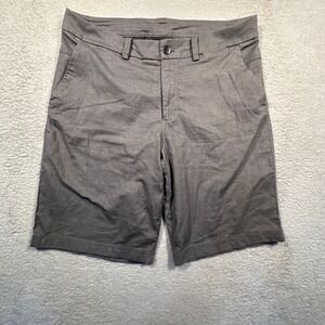 Lululemon Commission Mens Gray Shorts Size 34‎ Casual Athletic Golf 10.5 Inseam